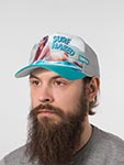 Бейсболка COASTAL арт. HFT Surf Naked II (бирюзовый / светло-серый)